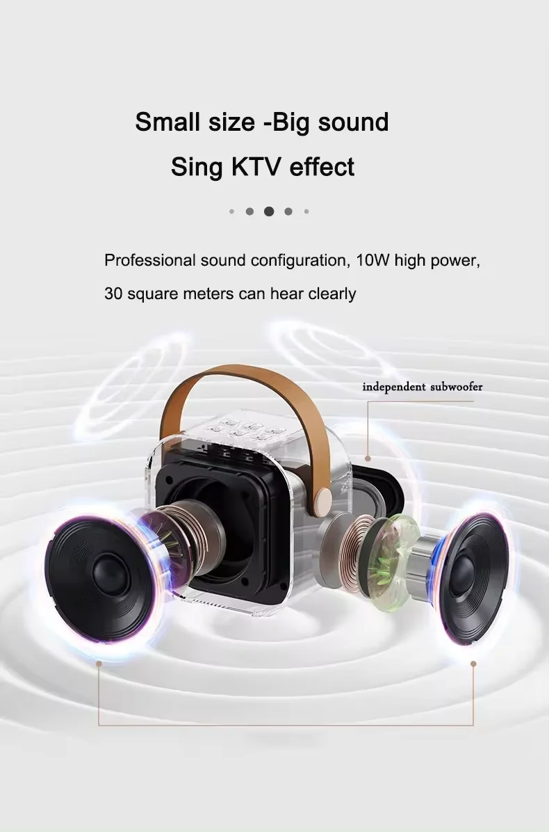 RGB Children's Karaoke Microphone YS23 A New Generation Of Karaoke Device Suitable For Family Entertainment With Children.(pic5)