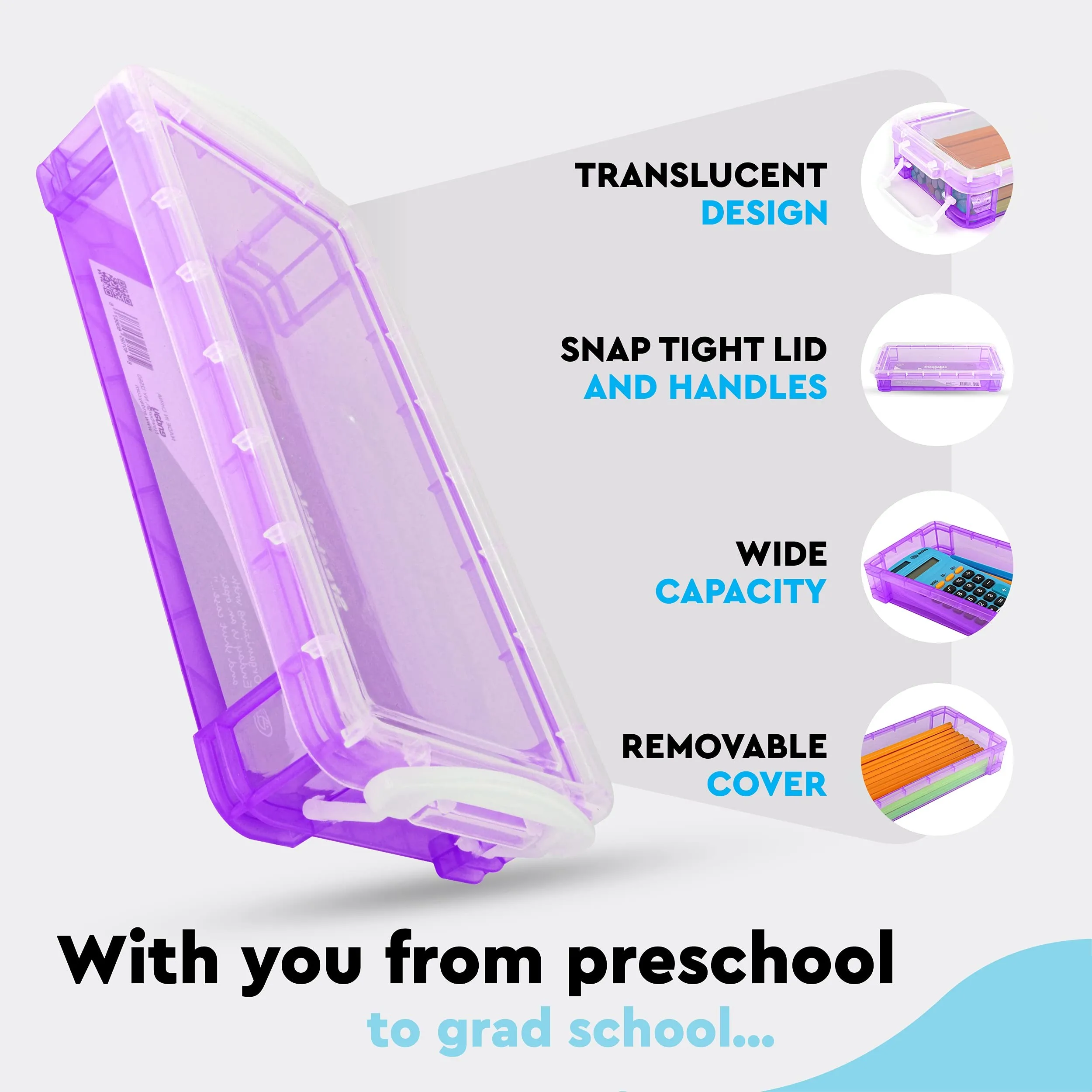 Ear Pick Pen Tool Box Pencil Case Organizer Packing Stationery Case