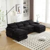 Black + Chenille + 4 Seat