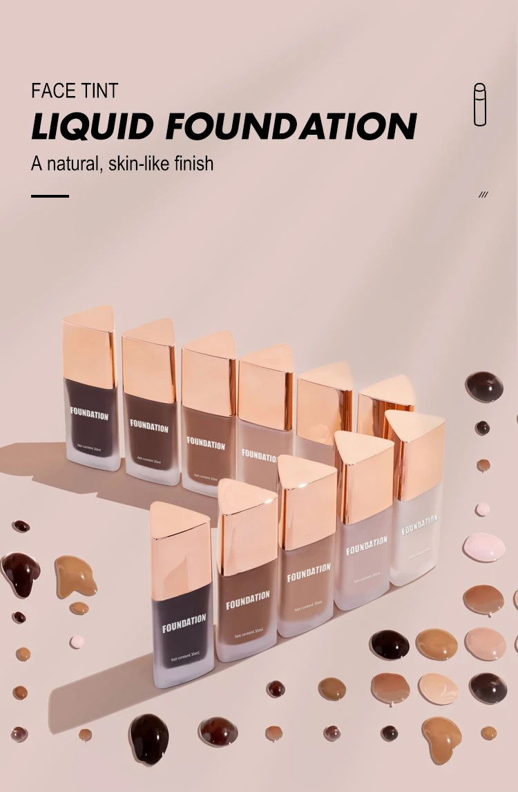 New Natural Finish High Quality Foundation Liquid With Skin Loving
