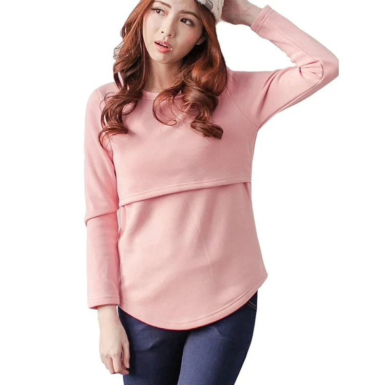 maternity fleece pullover