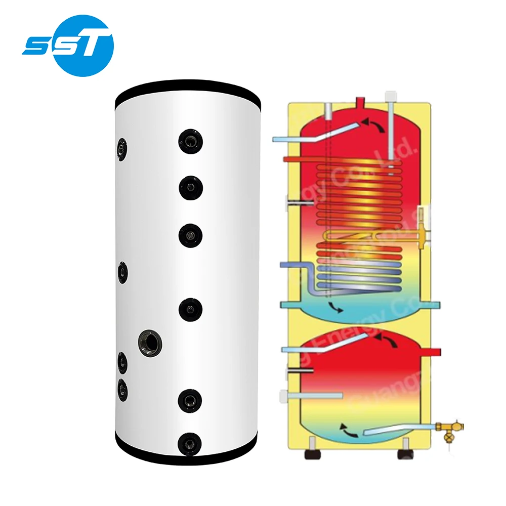 SST: Grande Venda — Tanque Duplo em Um Único Equipamento, em Aço Inoxidável, com capacidades de 200 L, 300 L e 500 L, para aquecedores de água