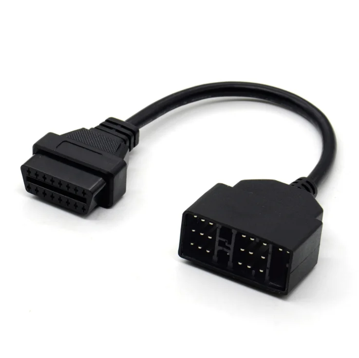 22-Pin to 16-Pin OBD1 to OBD2 Adapter Cable for Toyota Plastic Code Reader Connect