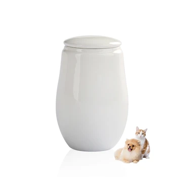 ceramic pet urn pets caskets & urns cat shaped design bottle urn box for ashes for cat dog animal