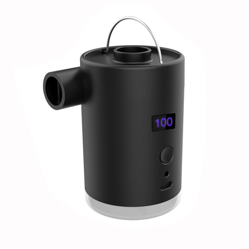 Universal Electric Rechargeable 2x2000mAh Plastic Air Bed Pump Deflator Light Pillow Camping Inflator 280L/MIN Air Flow 3kp - view 5
