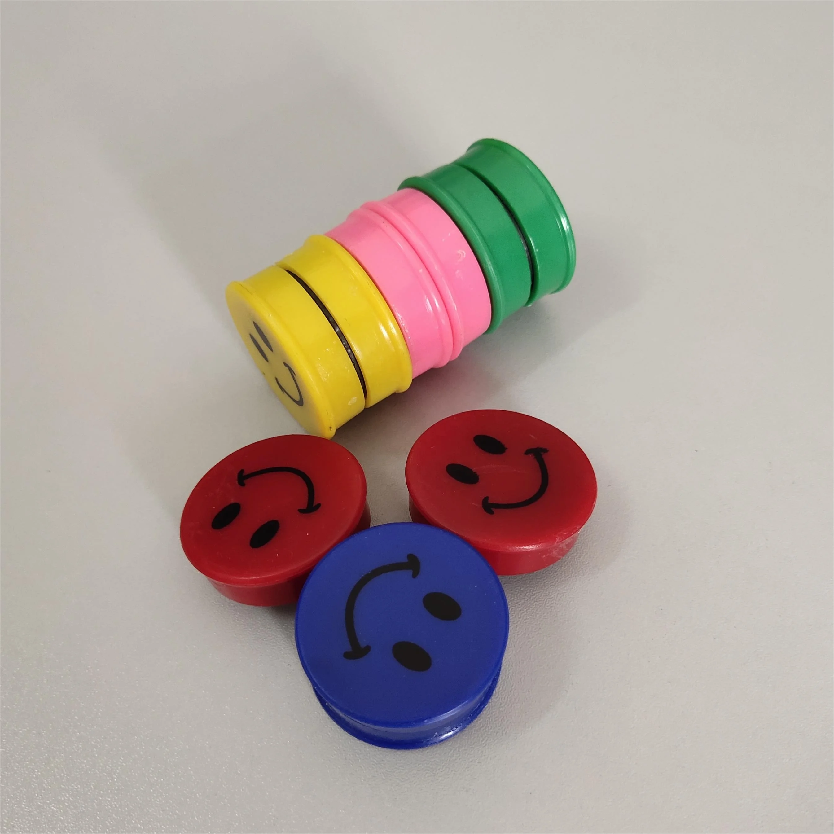 Pink Fridge Colorful White Board Plastic Round Ceramic