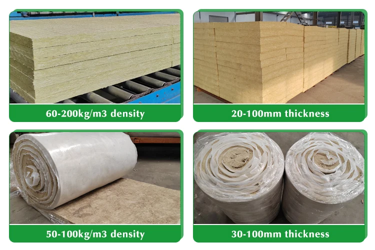 Thermal Insulation Fireproof Rock Wool Lamella For External Wall ...