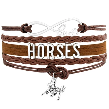 Mustang Equestrian Quarter Horse Show Jumping Derby Doctor Racing Eventing Trainer Paint Arabian Cob Pinto Horses Bracelets