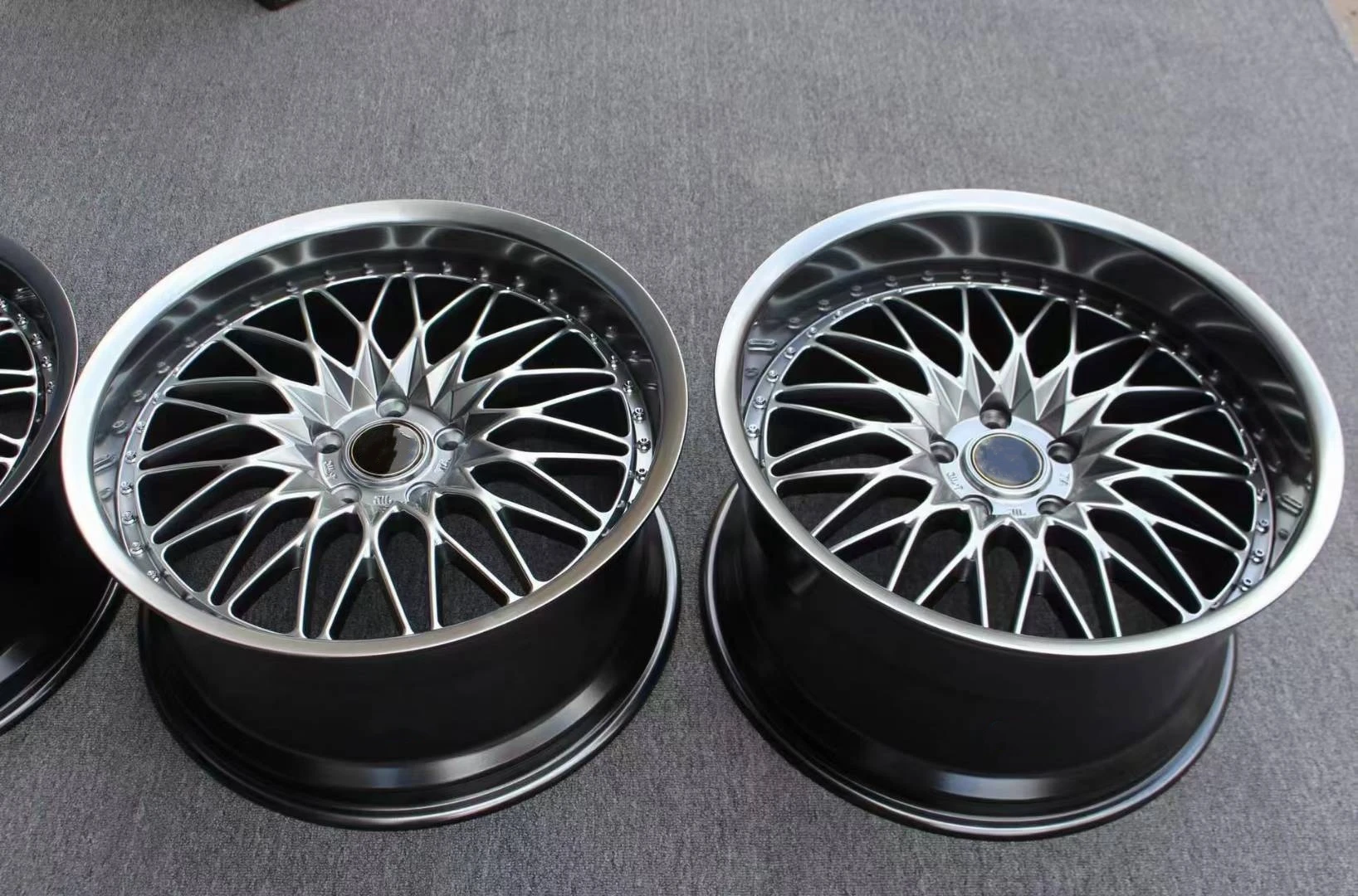 Passenger Car Wheels 2 Piece Deep Dish Forged Racing Car Wheel Rim ...