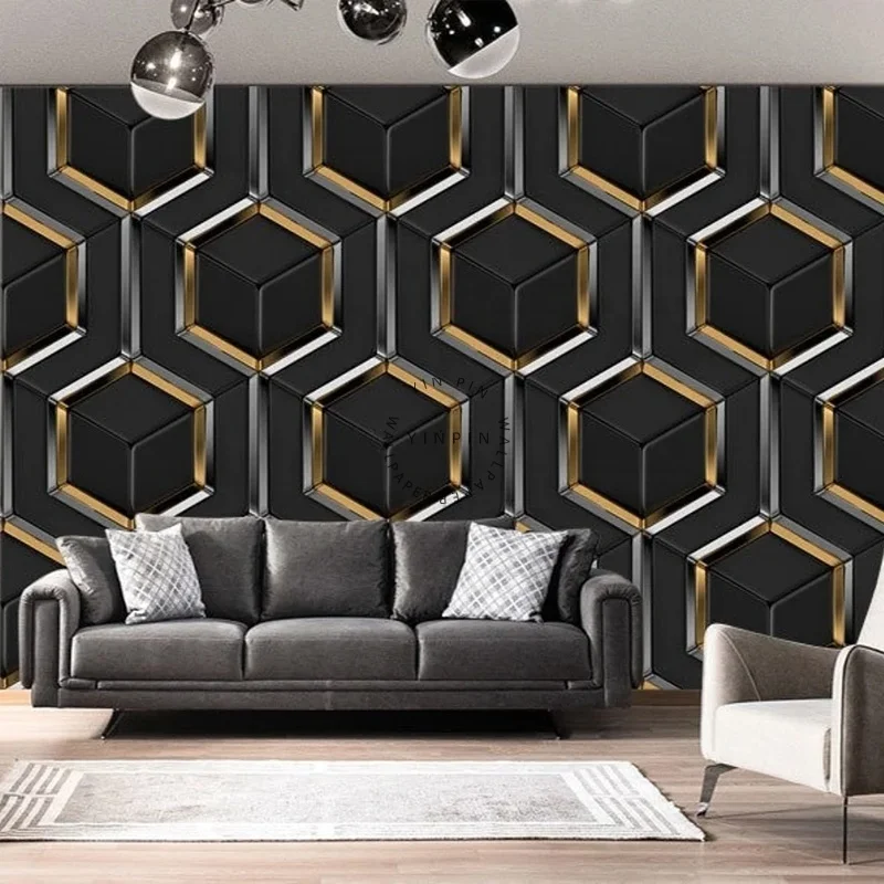 3D Solid Geometry Pattern Background Wallpaper Wall Mural Home Decor