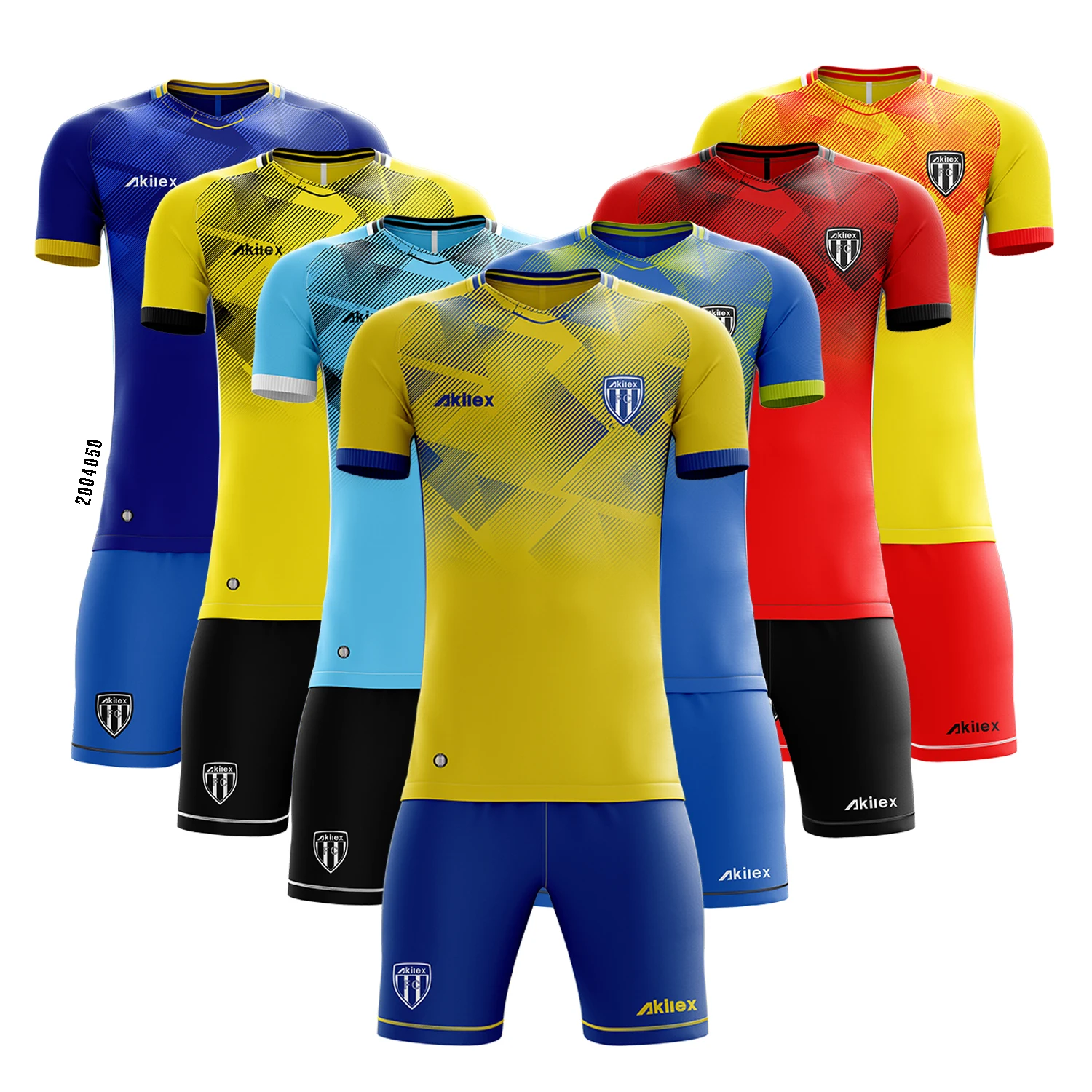 Free Design OEM Soccer Jerseys Sublimated Pattern Sportswear Reversible Club Shirt Football Kit