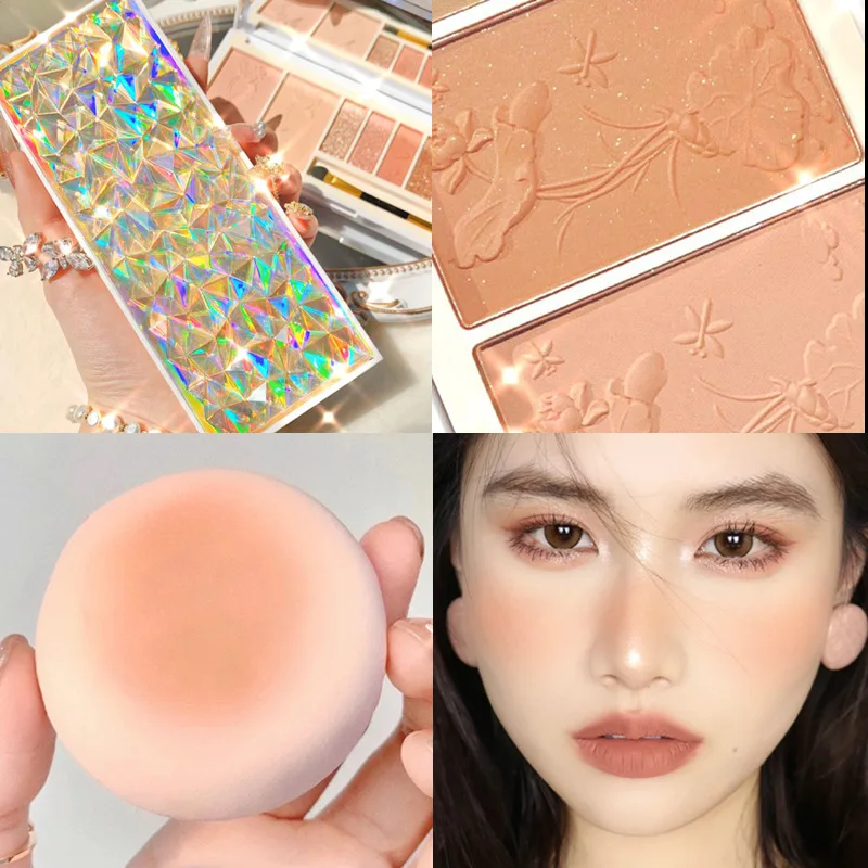 Professional Makeup  LED Light 12 Colors High Pigment Creamy Eyeshadow Palette with Mirror