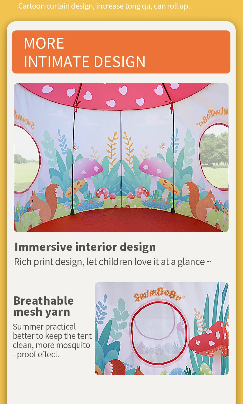 Baby Beach Tent Uv-protecting Sunshelter with a Pool Baby Kids Beach Tent Pop up Portable Shade Pool UV Protection Sun Shelter