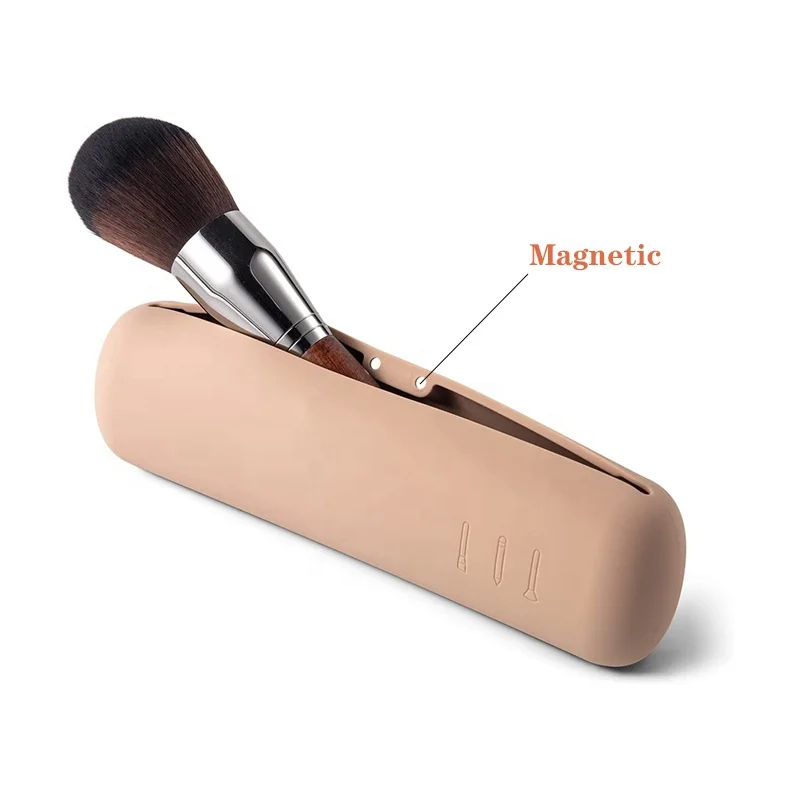 Магнитный силиконовый переносной держатель для косметических кистей