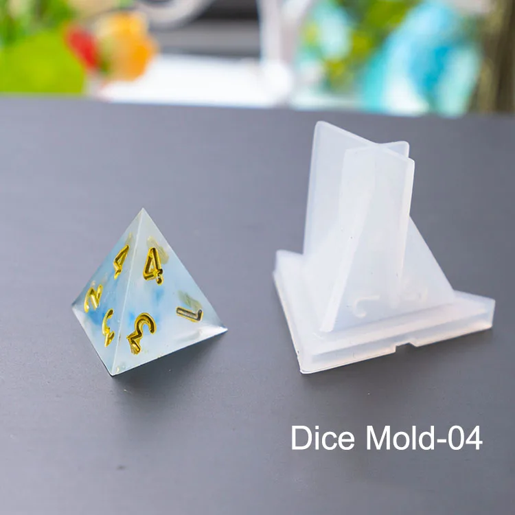 Epoxy Resin Mold Dice Dried Flower Silicone Mould Making Multi-Spec Digital  Game
