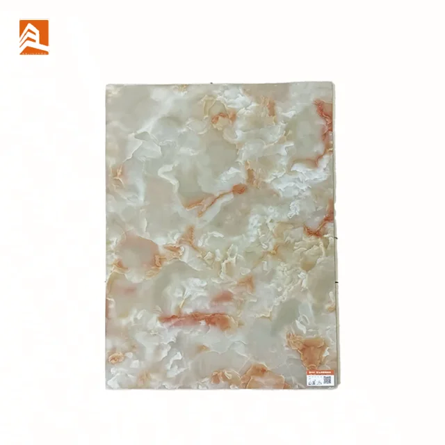 Hot Sell PVC Marble Sheet Glossy for Waterproof Wall Panel Uv Marble Plastic Sheet