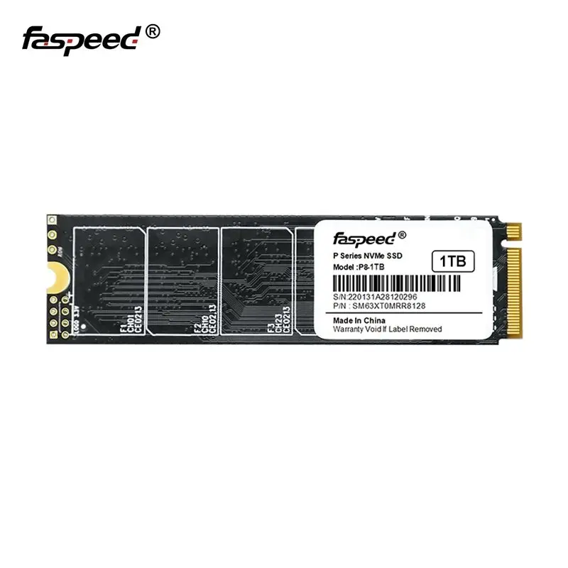 Faspeed Custom M.2 NVMe 2280 SSD - 2TB, 1TB, 512GB, 256GB, 128GB
