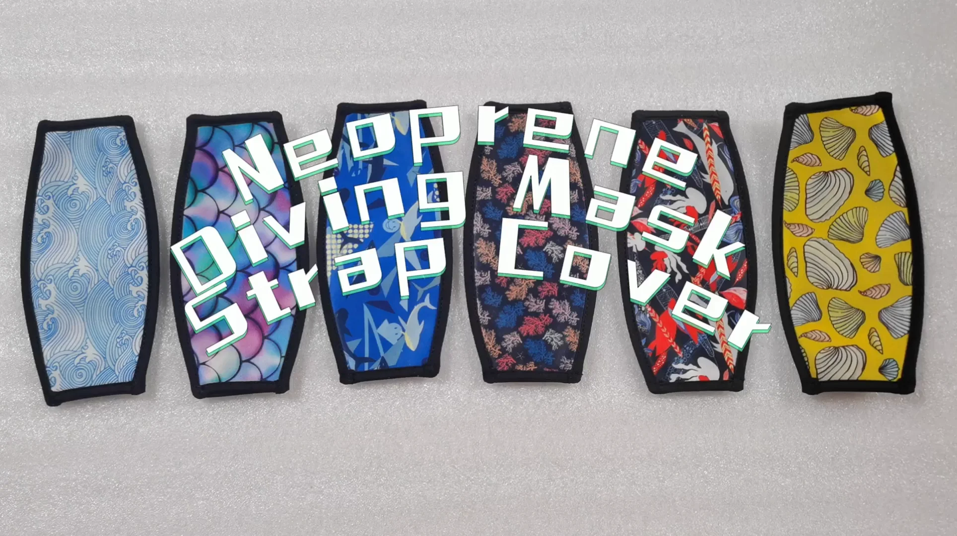 Sublimation Neoprene Mask Strap Cover Dive Mask Band Hair Protector