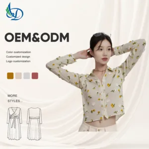 Women's New Summer Plaid Embroidered Cotton Woven Stand Collar Button Front Lightweight Loose Shirt