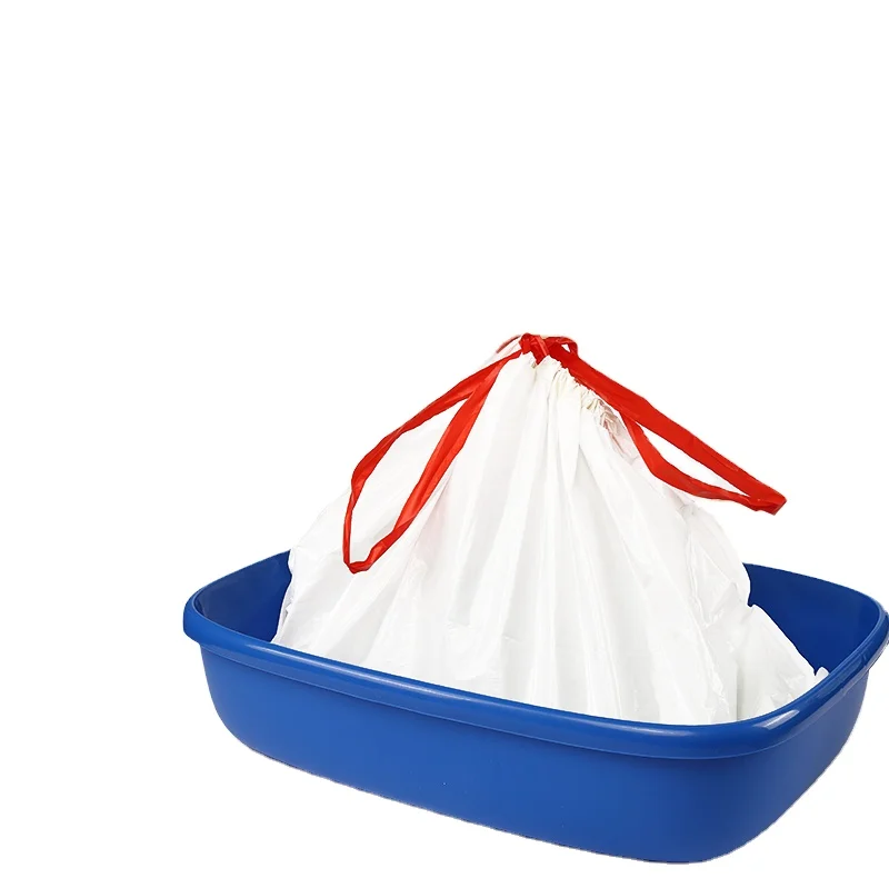 容易できれいなジャンボ ドローストリングの香料入りのくず鍋箱はさみ金、ペット猫のための袋