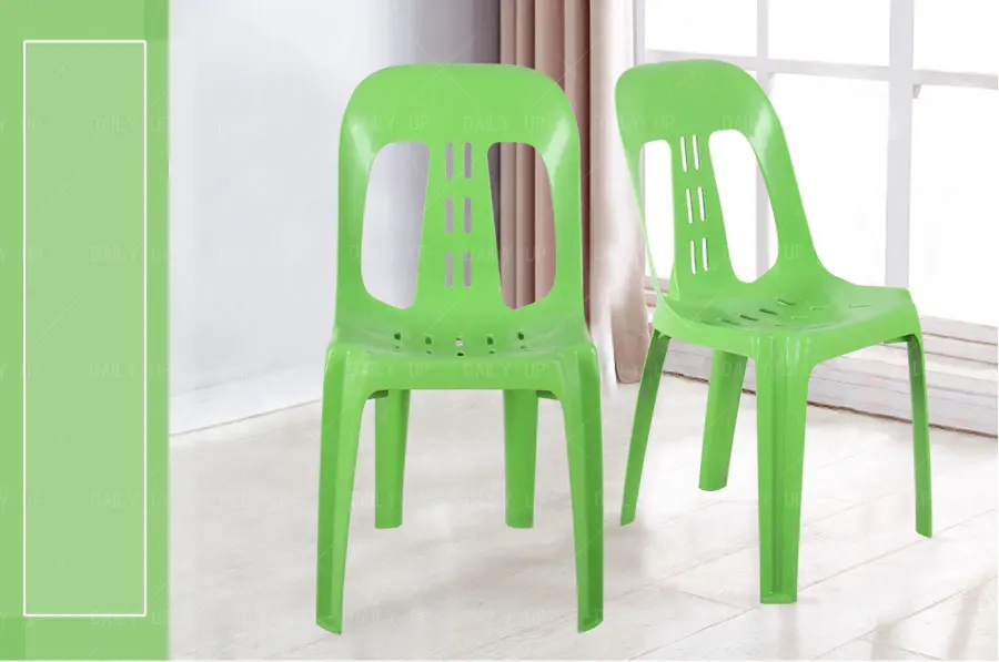 Cheap Plastic Garden Chair Stackable Outdoor Beach Chair Stacking Armless PP Leisure Dining Chair For Restaurant Kitchen Park
