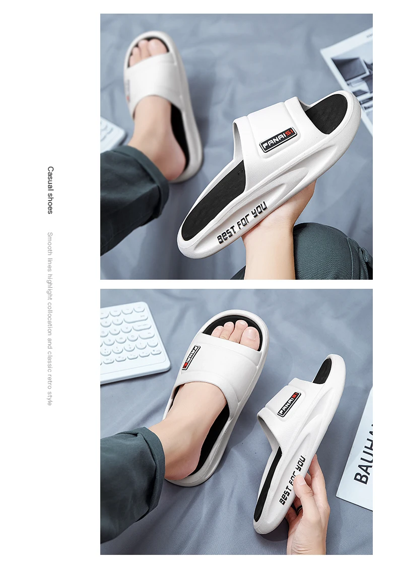 Fashionable Soft Sole Slippers Neutral Beach Sandal Non-slip ...