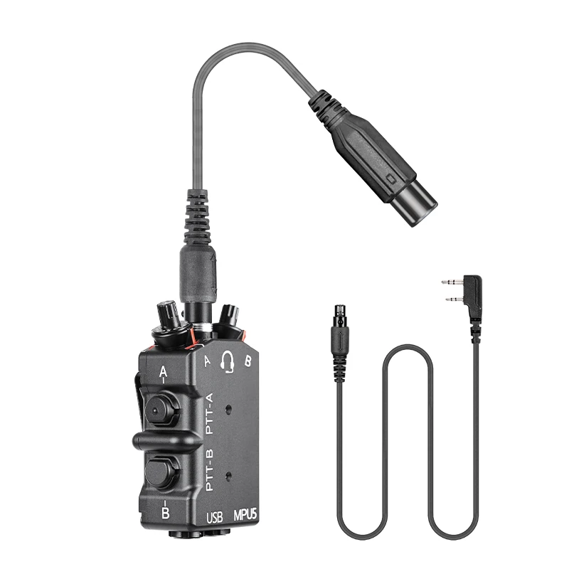 MPU5 Dual PTT Full Metal CNC Tactical Headset for Radio Comm