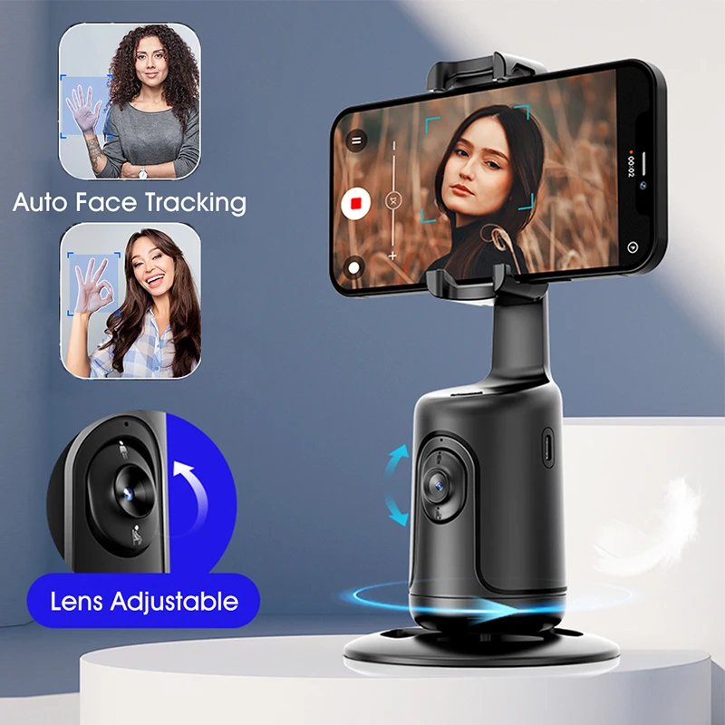 Aazon.co: Auto Tracking Phone Holder, Auto Face Tracking Tripod, Portable All-in-one Sart