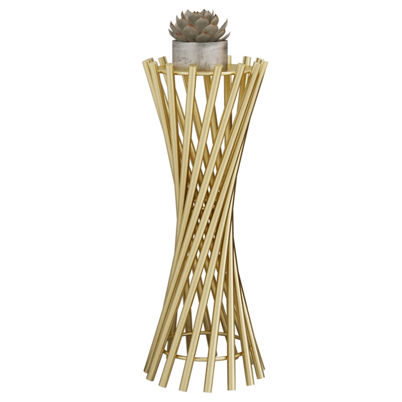 Nordic Flower Vine Display Storage Rack Indoor Metal Floor Plant Stand