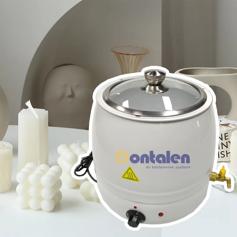 Pentola Elettrica Per Fondere Cera - 800 Ml, 600W, 2 Livelli Temperatura, Per Candele Fai Da Te, Saponi, Cioccolato