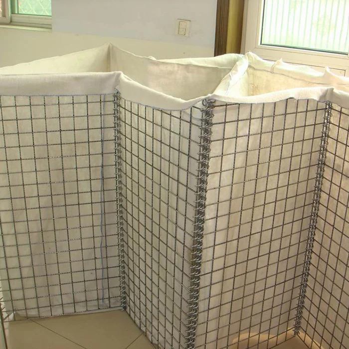 에 대한 최신 회사 뉴스 고품질 군대 벽 MIL hesco 요새 군사 홍수 장벽 가격 / 무거운 아연 코팅 hesco 벽 공장 가격  0