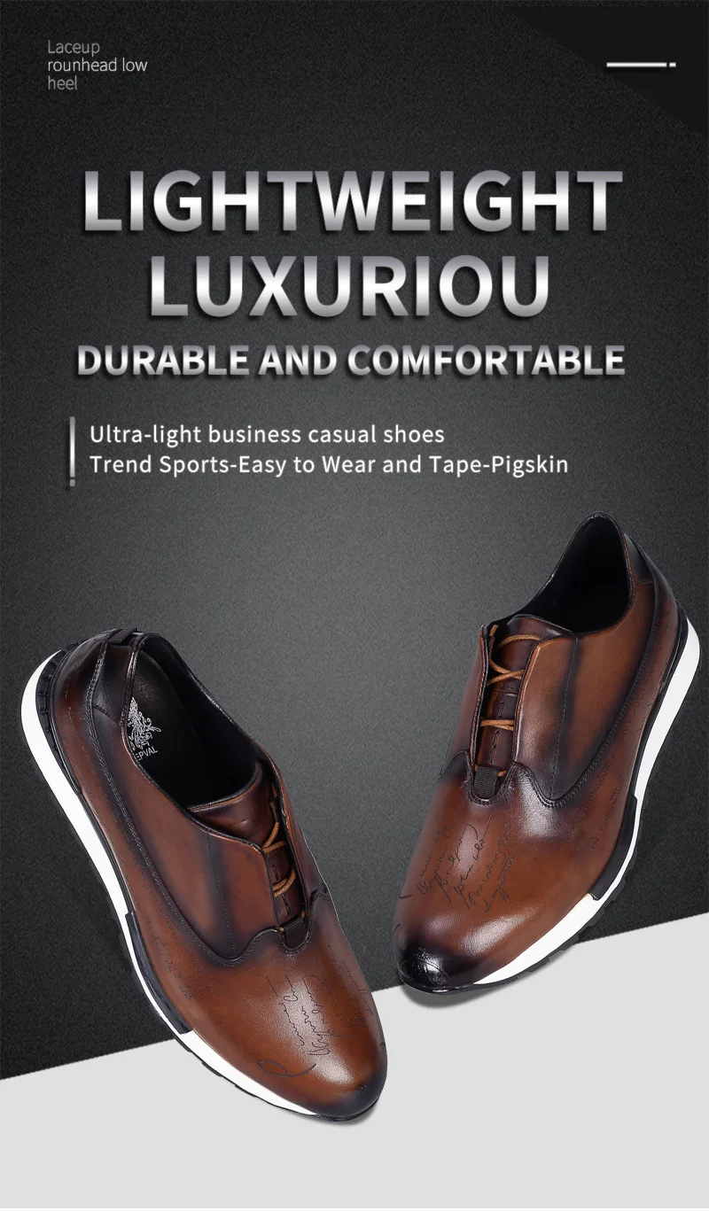 Genuine Leather Men's Shoes Spring And Autumn Tide Shoes 2023 New