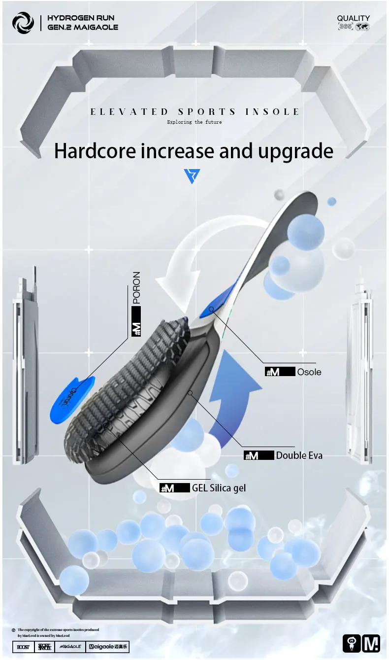 Height Boosting Insoles Comfort Shock Absorbing Lift Pads