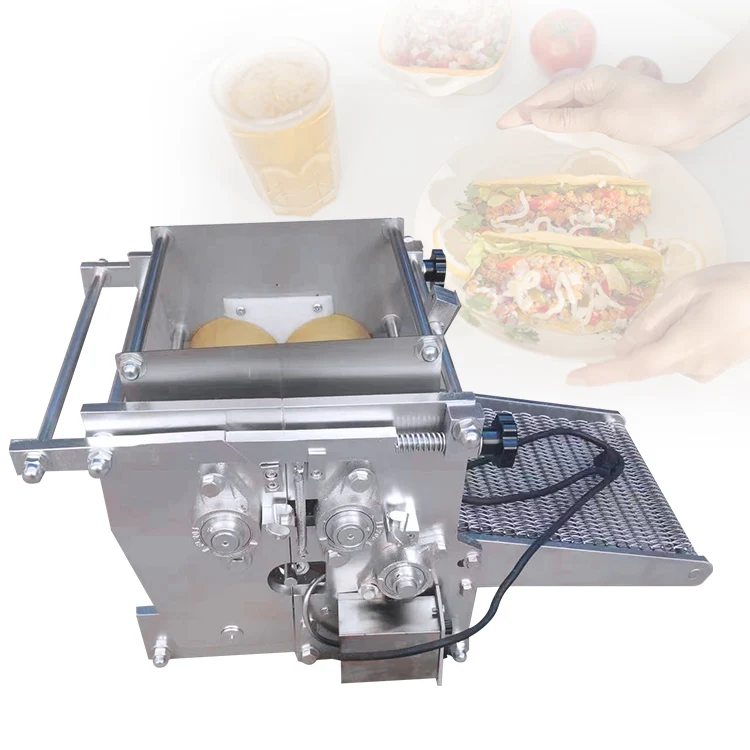 Multifunction Tortilla Flattening Machine Fully Automatic Flour Taquitos Make Corn Heat Press Maker Taco Making