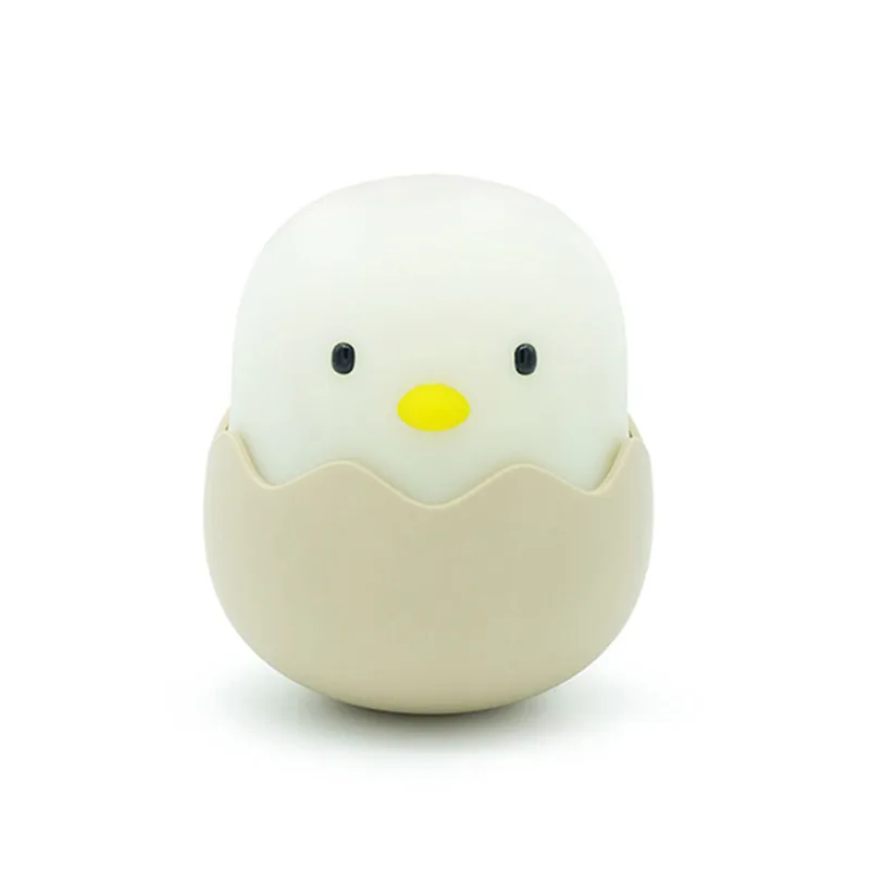 eggshell chicken silica gel night light usb charging cartoon