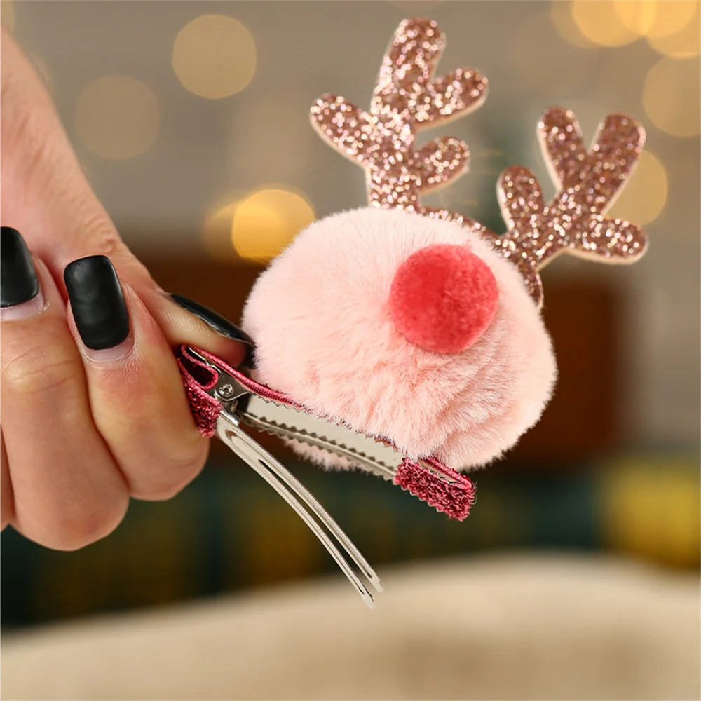 New Ornament Antler Hairpin Gift Children Headdress christmas hair accessories, christmas hair bow, christmas hair clip