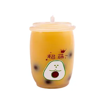 High Quality Mini Milk Tea Cup Shaped Soft Rubber Liquid Toys Bubble Tea Cup Anti-stress Ball Fidget Toys For Kid