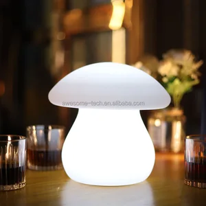 Wholesale IP65 Waterproof Plastic LED Mushroom Lawn Lamp for Garden Pathway Patio Decoration Remote Control Mode