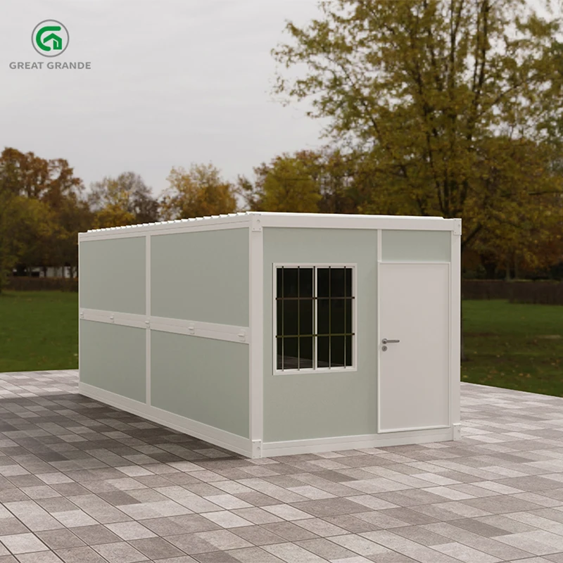 Quick install foldable container mobile house for refugee