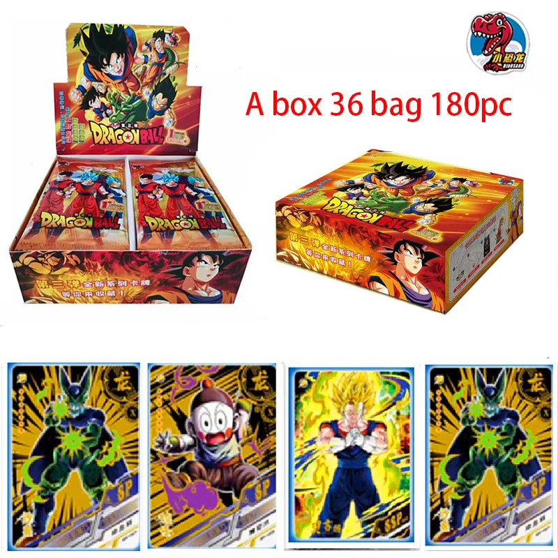 Dragon Ball Z Anime Super Heros Booster Box Diamond Flash Cards Son ...