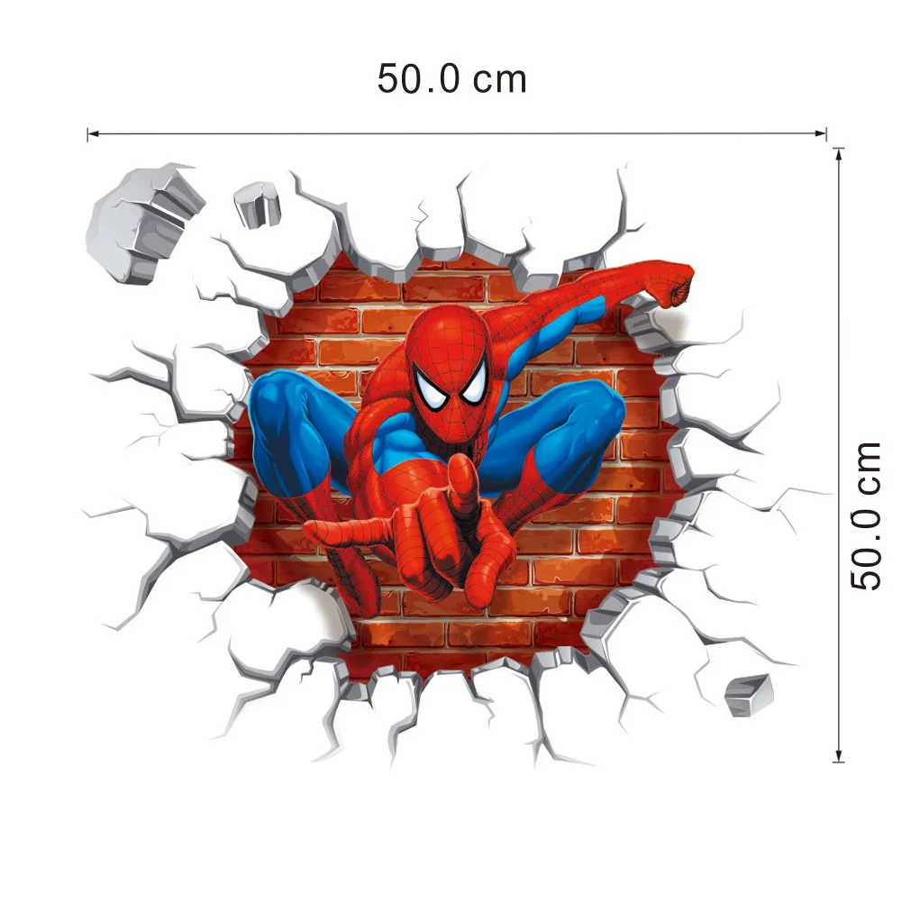 3d Spiderman Wall Stickers Home Decoration Adesivo De Paredes Kids Room  Decal 3d Movie Cartoon - Buy 3d Spiderman Wall Stickers,Picture Spiderman  Cartoon,Adesivo De Paredes Kids Room Product on 