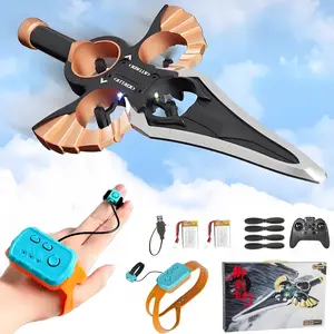 EPT Dual Control RC Toy Luminous Laser Sword and 360-Degree Rolling Drone Foam Remote Flying Sword