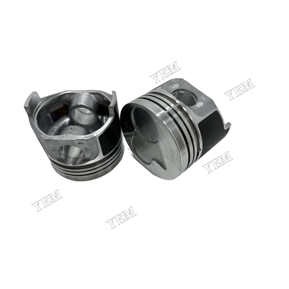 New Piston Kit & Rings STD for Kubota V1305 Engine 4 Cylinders 76mm 4