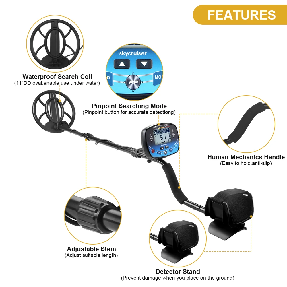 Tianxun Factory Best Gold Metal Detector Tx910 Treasure Hunting