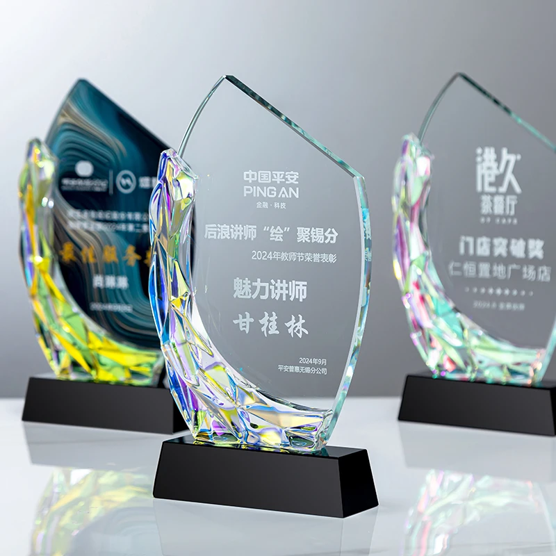 product small bridge low price wholesale creative design business glass awards trophies custom trophy award crystal-35