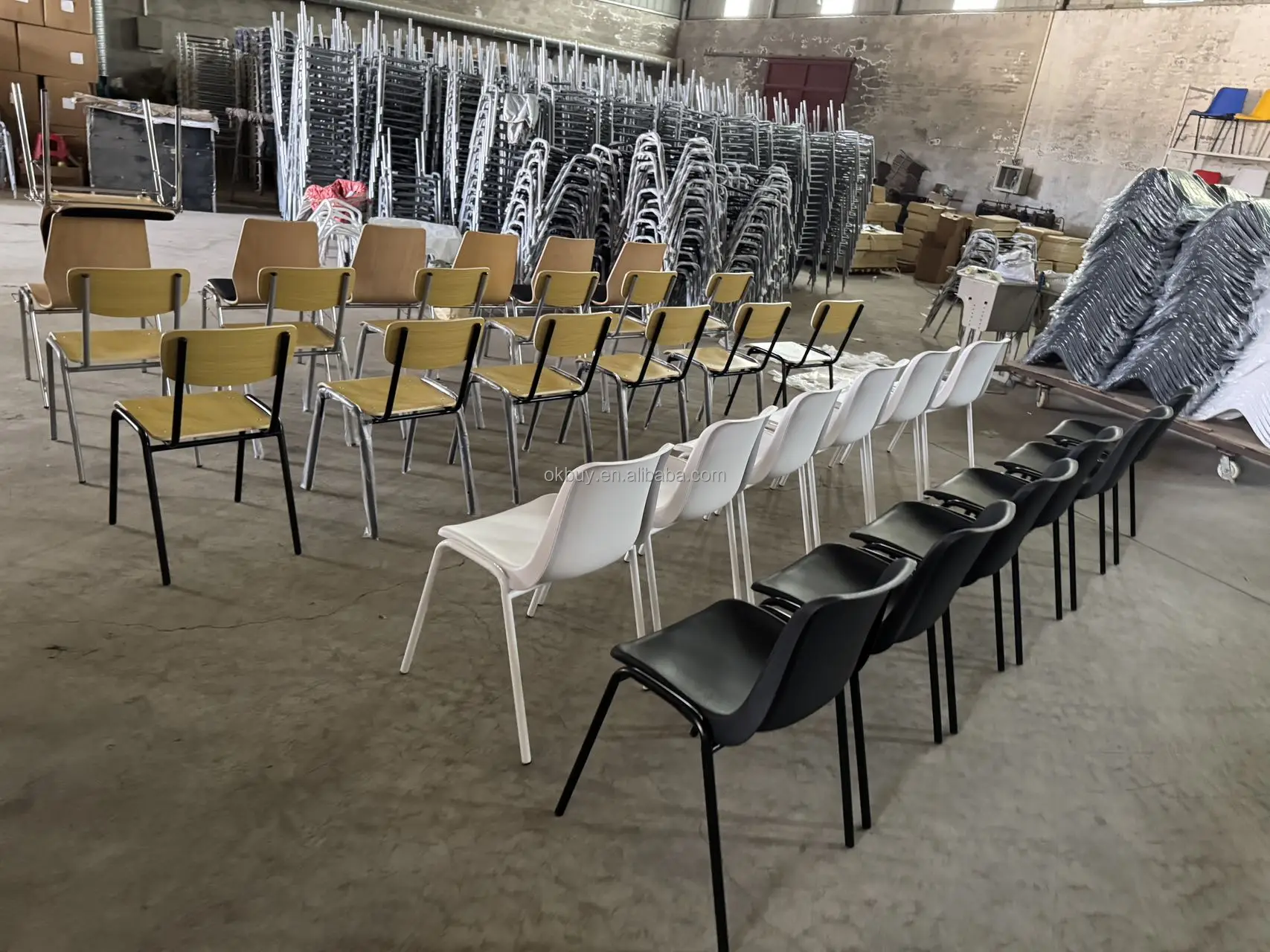Morden Leisure Plastic Mould Making in China Vintage Office Company Comfortable Stackable School Student Training Chair