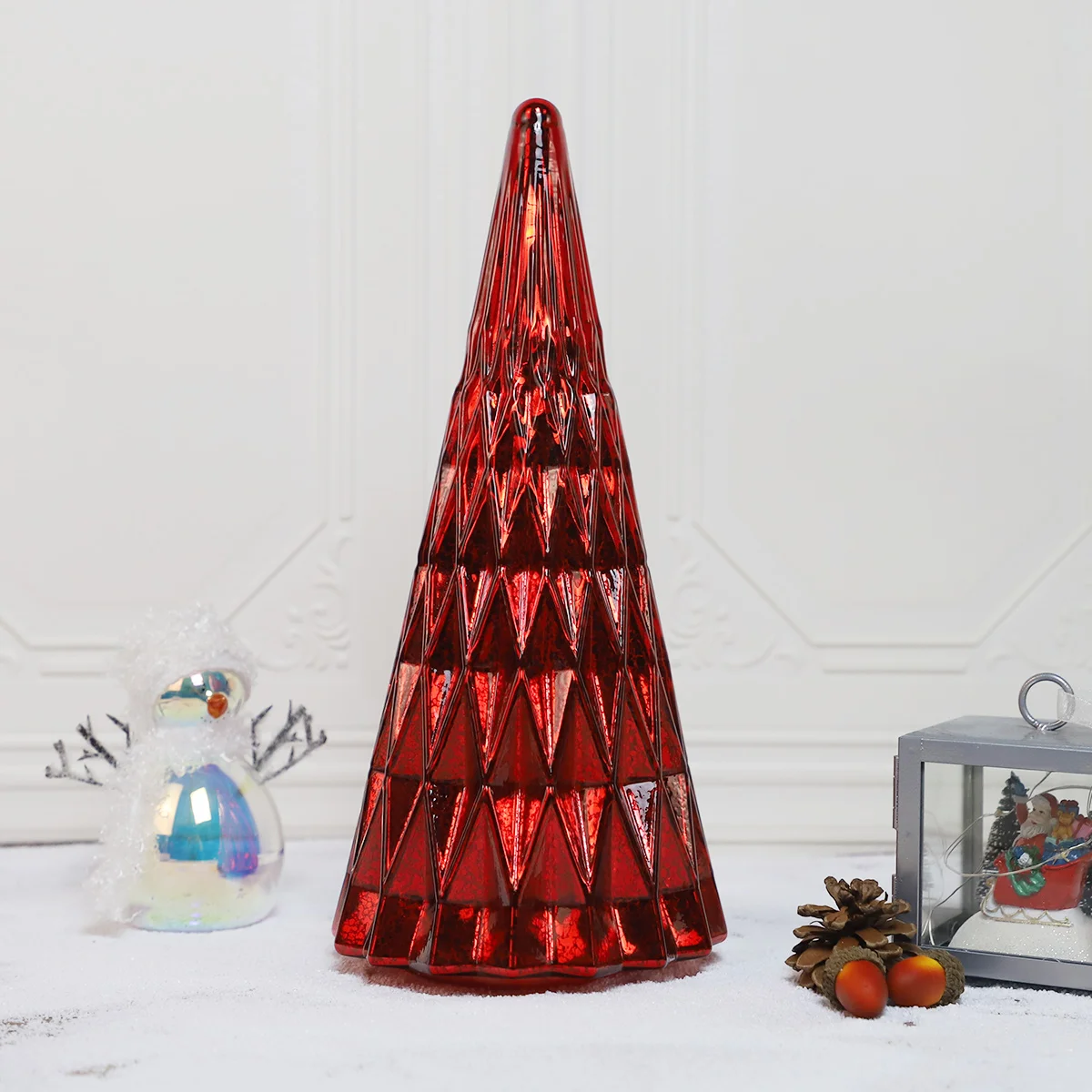 China Christmas supplies christmas tree decoration hand blown glass decor for Christmas 2023 luxury home decor