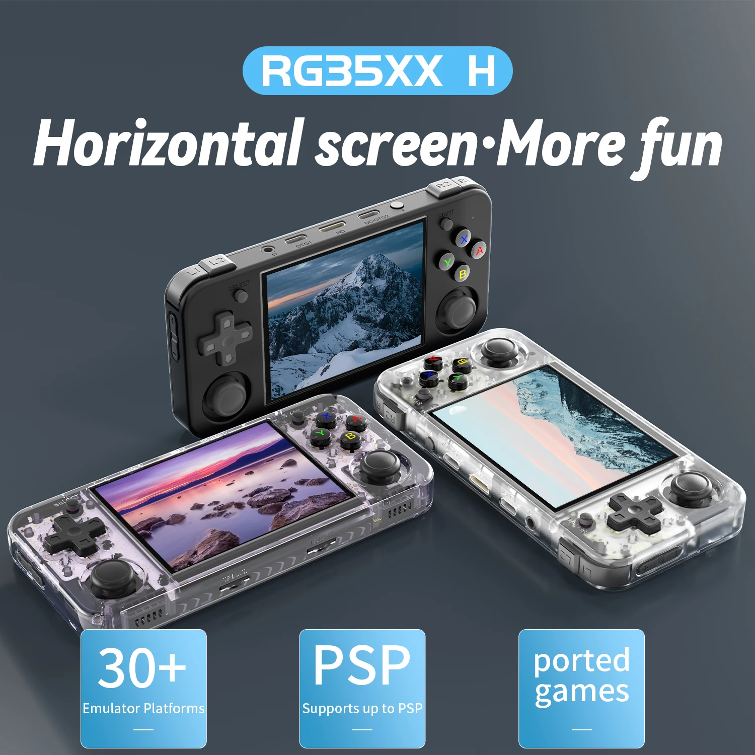 Anbernic RG 35XX H - Linux System with 3.5 Inch IPS Screen