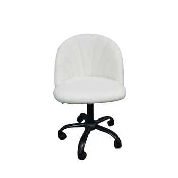 Hot Sale Adjustable Upholstery Makeup Chair Swivel Base Simple Design Comfortable Home Office Chairs For Sale