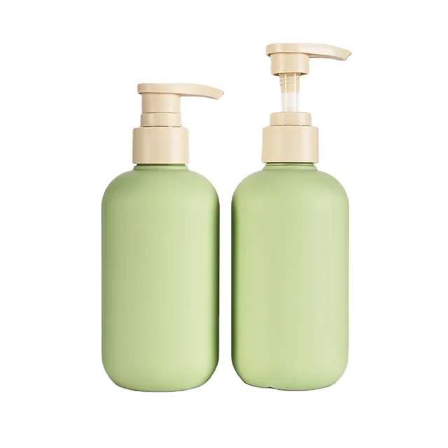 200ml250ml 300ml400ml500ml Body milk bottle emulsion shampoo bottle shower gel empty bottle matte green